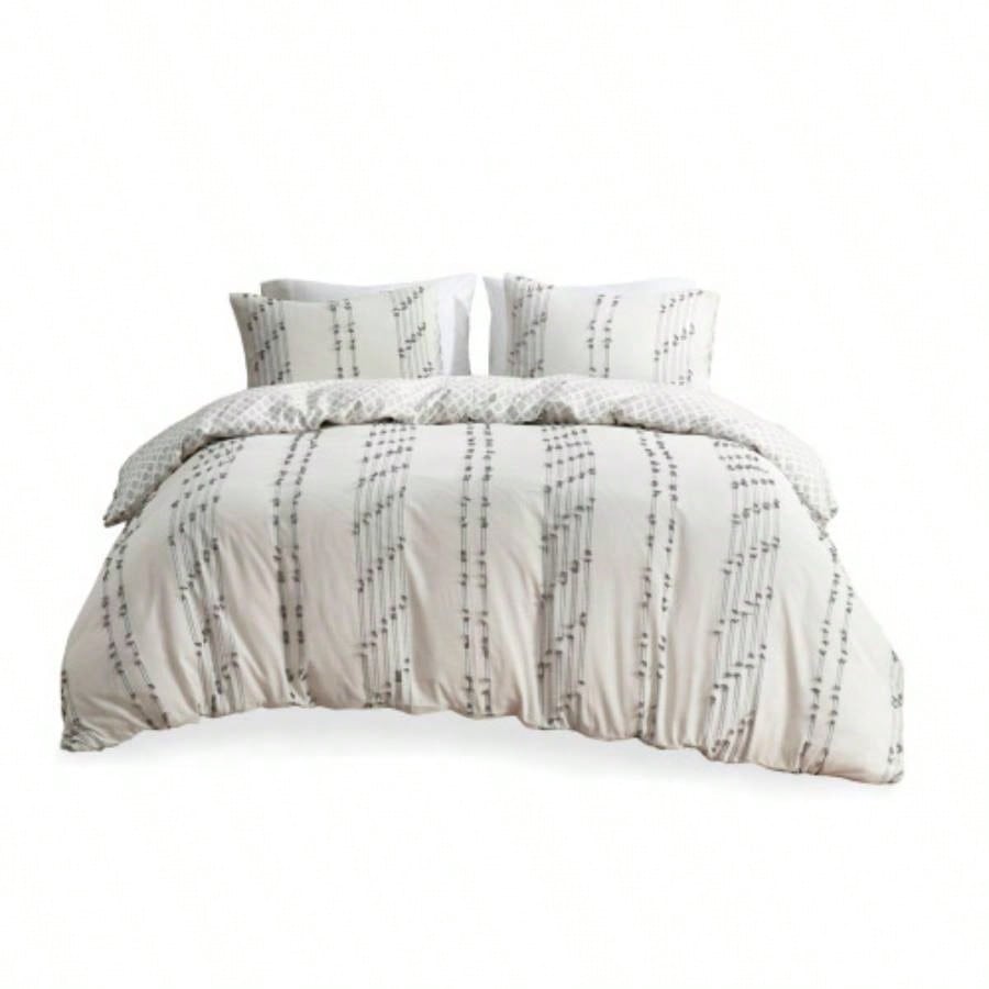 Full/ 3 Piece Cotton Jacquard Duvet Cover Set