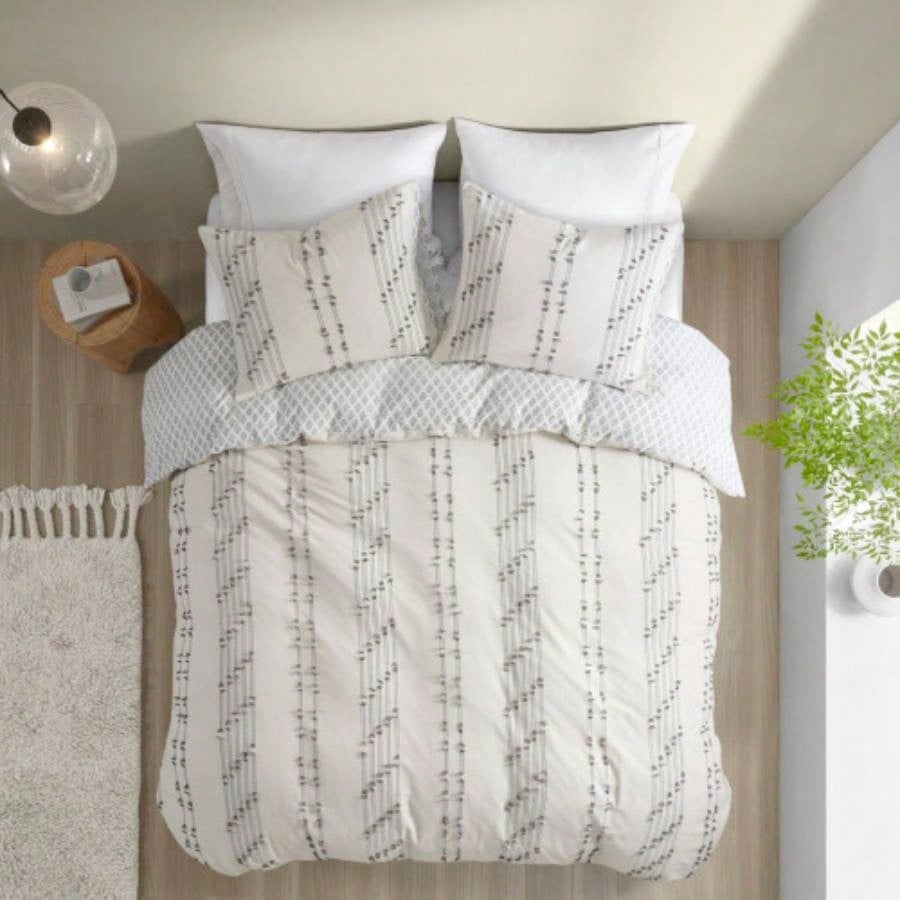 Full/ 3 Piece Cotton Jacquard Duvet Cover Set