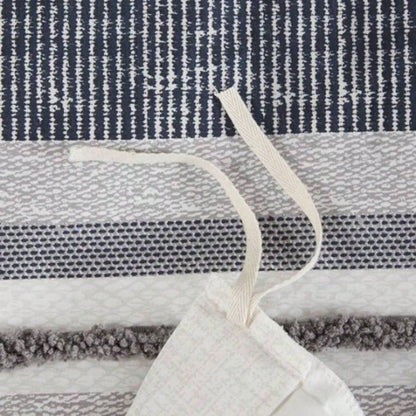 King/Cal King 3 Piece Cotton Printed Duvet Cover Set/ trims