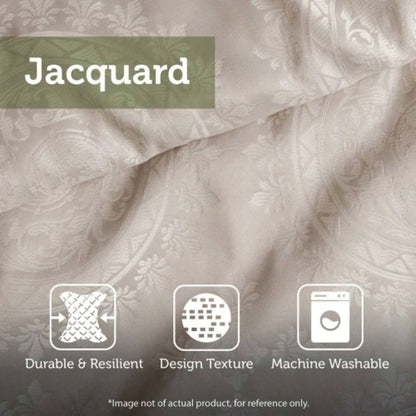 10 Piece Jacquard Comforter Set Brown King