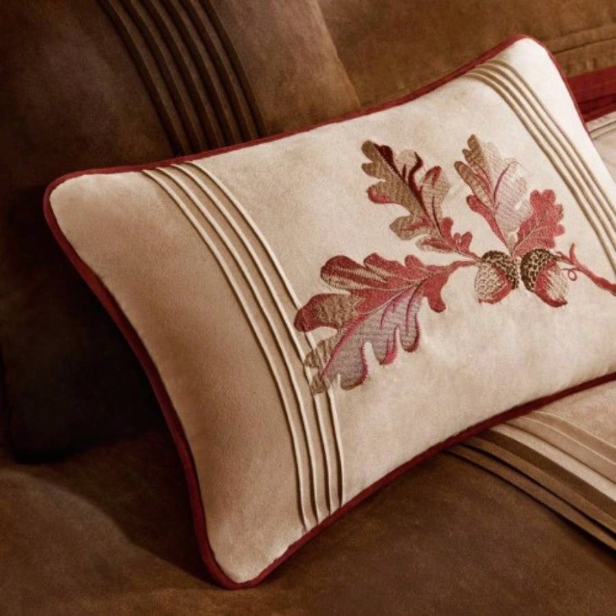 Piece Microsuede Comforter Set Red Cal King