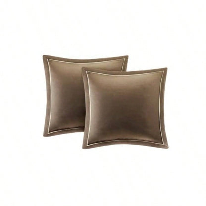 9 Piece Charmeuse Comforter Set Blue