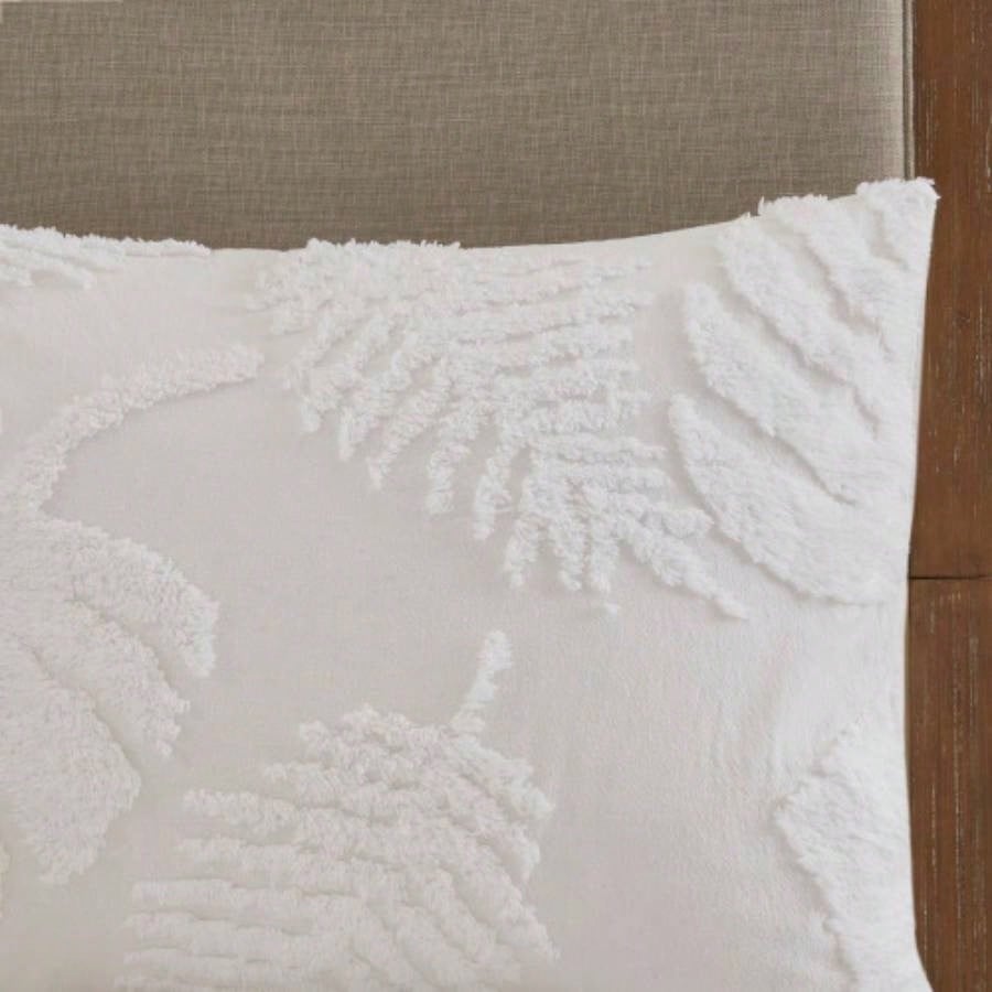 3 Piece Tufted Cotton Chenille Comforter Set Full/
