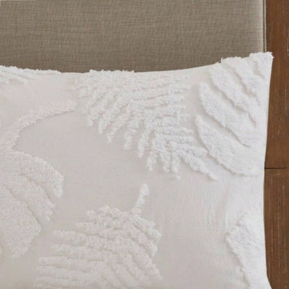 3 Piece Tufted Cotton Chenille Comforter Set Full/
