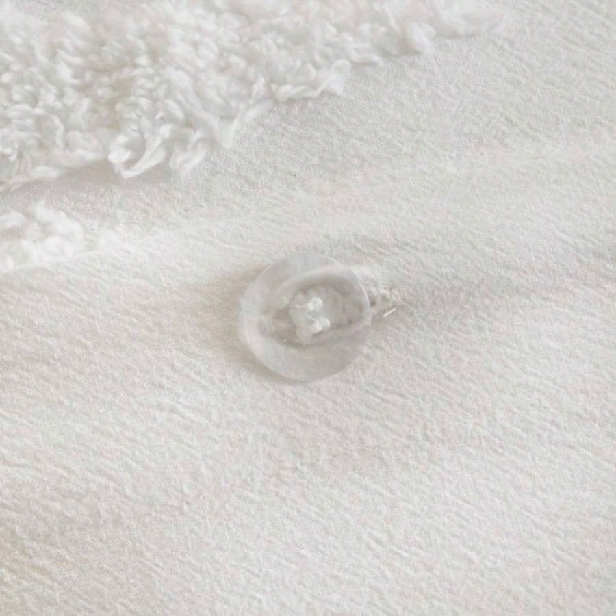 Full/ 3 Piece Tufted Cotton Chenille Duvet Cover Set