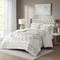 Full/ 3 Piece Tufted Cotton Chenille Duvet Cover Set