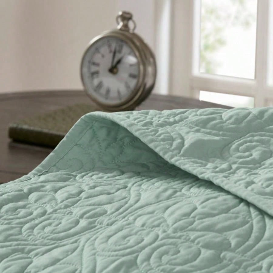 Reversible Bedspread Set Seafoam