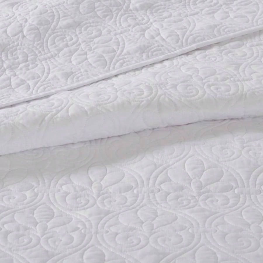 Reversible Bedspread Set White