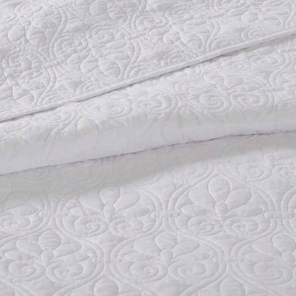 Reversible Bedspread Set White King