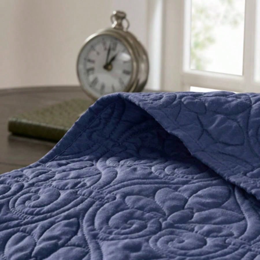 Reversible Bedspread Set Navy