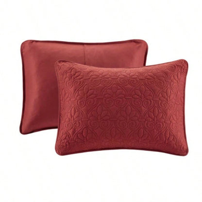 Reversible Bedspread Set Red