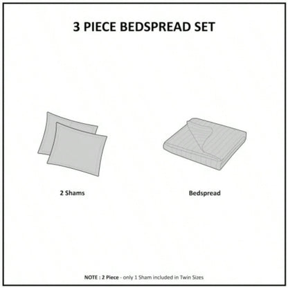 Reversible Bedspread Set Dark