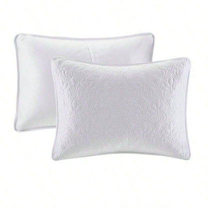 Reversible Bedspread Set White Twin