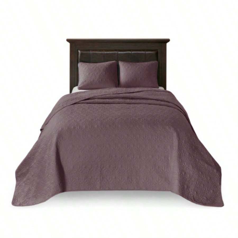 Reversible Bedspread Set Purple