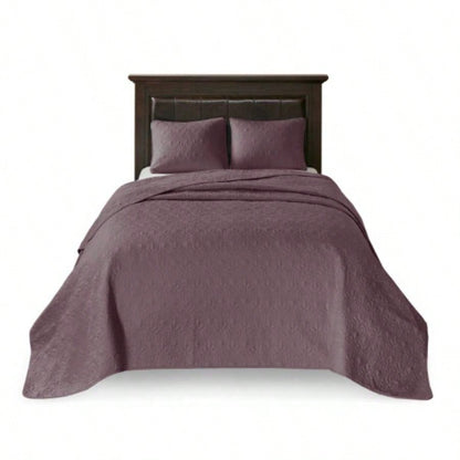 Reversible Bedspread Set Purple King