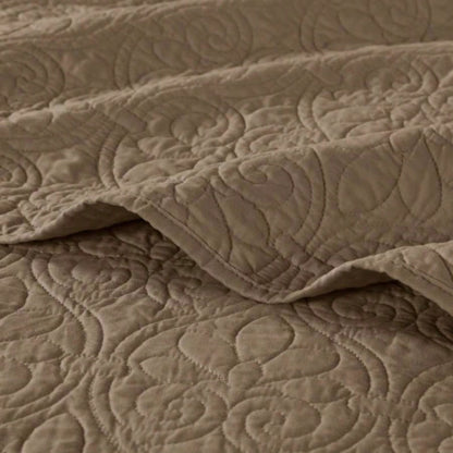 Reversible Bedspread Set Mocha King