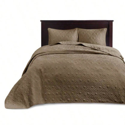 Reversible Bedspread Set Mocha King