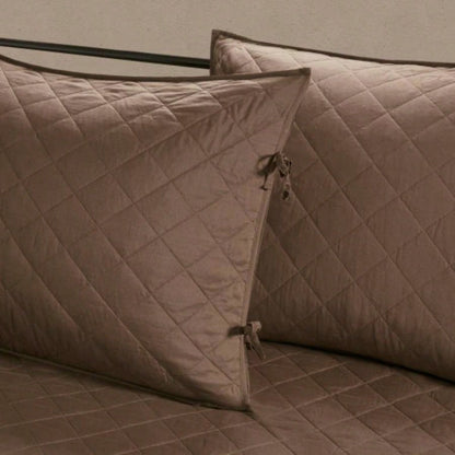 6 Piece Reversible Daybed Cover Set Brown Daybed