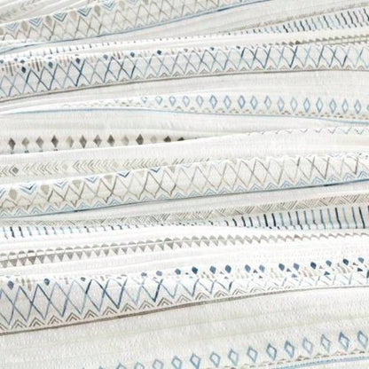 3 Piece Printed Microfiber Seersucker Quilt Set Taupe/Blue Full/