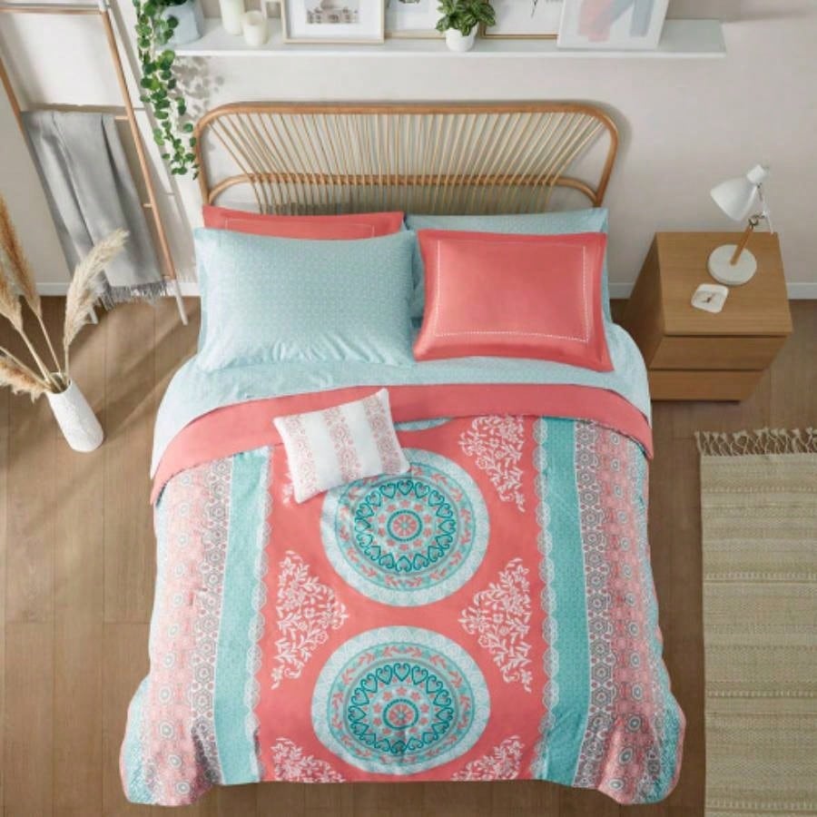 Boho Comforter Set with Bed Sheets