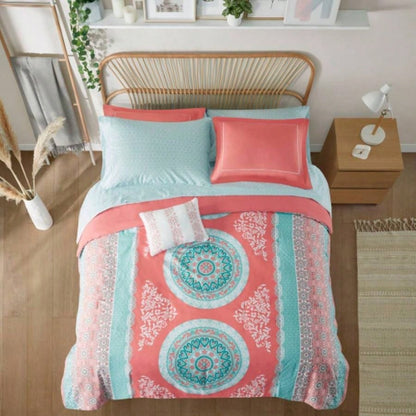 Boho Comforter Set with Bed Sheets