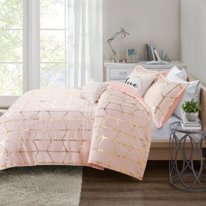 Full/ Metallic Printed Comforter Set