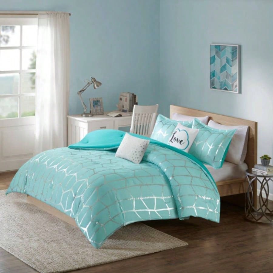 Full/ Metallic Printed Comforter Set