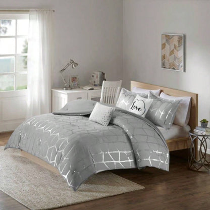 Full/ Metallic Printed Comforter Set