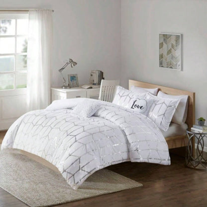 Full/ Metallic Printed Comforter Set