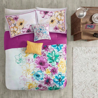 Twin/Twin XL Floral Comforter Set