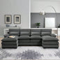 VIDEO providedNew109.8*55.9 Modern U - shaped Sectional Sofa with Waist Pillows, 6 - Upholstered Symmetrical Sofa Furniture, Sleeper Sofa Couch with Chaise Lounge Living Room, Apartment, 5 Color