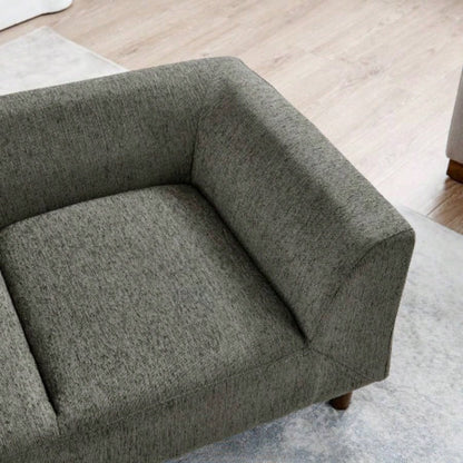 Pet sofa with backrest and armrests, modern rectangular pet sofa suitable small and medium dogs, soft cushion comfortable dog sofa, Dark