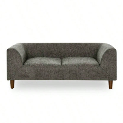 Pet sofa with backrest and armrests, modern rectangular pet sofa suitable small and medium dogs, soft cushion comfortable dog sofa, Dark