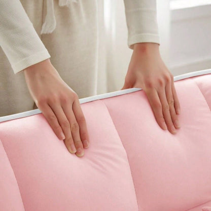 1 versatile foldable sofa bed in 3 lengths, modern sofa sofa sofa velvet pull - out bed, adjustable back and with USB port and ashtray and swivel phone stand pink