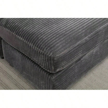 VIDEO/NewCombination Modular Convertible Sectional Sofa Bed Set, Armrest storage, Stainless steel cup holder, USB, Upholstered Sofa, Deep, Living Room, Loft, Apartment, Office, 2 Colors