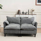 Convertible Combination Sofa Sofa U - Shaped Sofa with Footstools with Storage, Gray Sofa Living Room, Living Room/Bedroom/Office/Small Space 2 - Seater Combination Sofa - Gray
