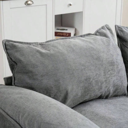 Convertible Combination Sofa Sofa U - Shaped Sofa with Footstools with Storage, Gray Sofa Living Room, Living Room/Bedroom/Office/Small Space 2 - Seater Combination Sofa - Gray