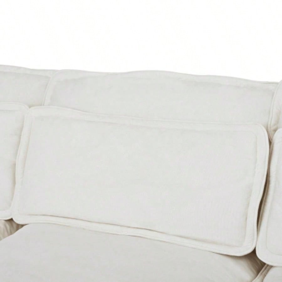 UStyle Double - Layer Cushion Modular Sofa, Freely Combinable, 4 - Seater with Storage Function, Includes 4 Soft Cushions, Living Rooms, Offices, and Apartments