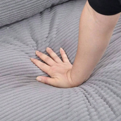 57 High Resilience Loveseat Sofa, Wooden Frame 2 Sofa, Comfy, Small Space Saving Modern Upholstered Sofa, Living Room Bedroom Apartment Small Space, Light gray
