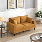 57 High Resilience Loveseat Sofa, Wooden Frame 2 Sofa, Comfy, Small Space Saving Modern Upholstered Sofa, Living Room Bedroom Apartment Small Space, Light gray