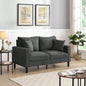 57 High Resilience Loveseat Sofa, Wooden Frame 2 Sofa, Comfy, Small Space Saving Modern Upholstered Sofa, Living Room Bedroom Apartment Small Space, Light gray