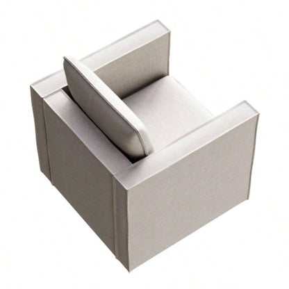 Decorative chairs, comfortable single sofa chairs in beige, soft and breathable cushions, soft cushioned armchairs, modern and comfortable sofa chairs in bedrooms/corners/reading rooms