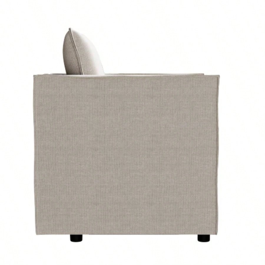 Decorative chairs, comfortable single sofa chairs in beige, soft and breathable cushions, soft cushioned armchairs, modern and comfortable sofa chairs in bedrooms/corners/reading rooms