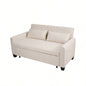 - large 61 - inch 2 - in - 1 fabric sofa bed, double sofa with storage bag, reinforced iron frame, adjustable backrest and cushions, suitable bedrooms, living rooms and outdoor areas.
