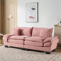 Corduroy Sofa Sleeper Couch Loveseat Sofa with Pillows Comfy Upholstered Deep Sofa Bedroom, Living Room, Apartment, Office, Dorm - Yellow Corduroy