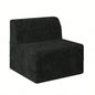 L shape Modular Sectional Sofa, Compressed Sectional Sofa Modern Minimalist Style Corduroy Couch, Sleeper Sofa Living Room, Bedroom, Comfy Compressed Sofa Couch Space - Efficient Design - black
