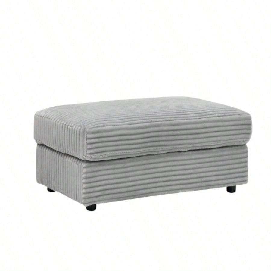 39 - inch Spring upholstered armchair and Ottoman set - comfortable single sofa with cup holder and corduroy fabric, living room or bedroom