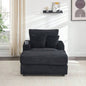39 - inch Spring upholstered armchair and Ottoman set - comfortable single sofa with cup holder and corduroy fabric, living room or bedroom