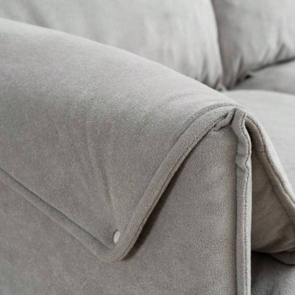 Convertible Combination Sofa Sofa L - Shaped Sofa with Footstools with Storage, Beige Sofa Living Room, Living Room/Bedroom/Office/Small Space 3 - Seater Combination Sofa - Beige