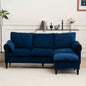 Convertible Combination Sofa Sofa L - Shaped Sofa with Footstools with Storage, Beige Sofa Living Room, Living Room/Bedroom/Office/Small Space 3 - Seater Combination Sofa - Beige